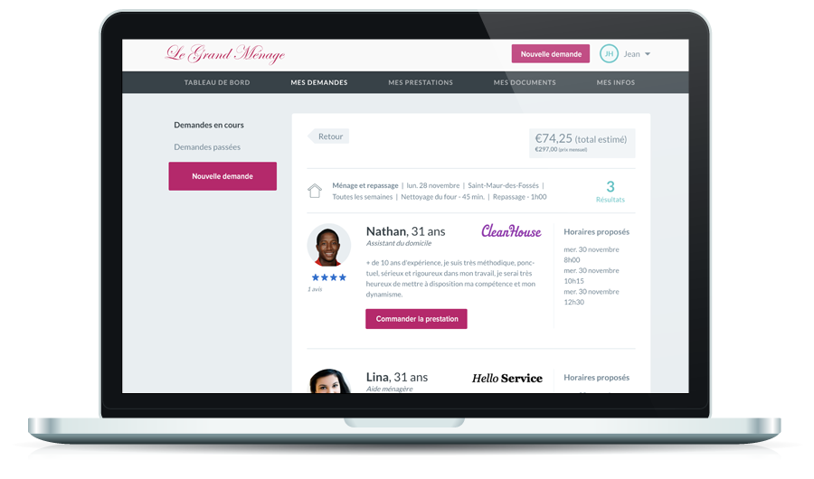 création marketplace de services à la personne, services aux particuliers et aux entreprises